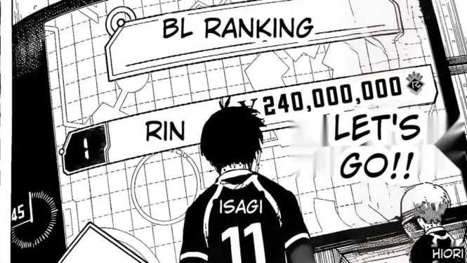 Blue Lock Chapter 295, update terbaru ranking dan harga pemain.