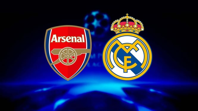 Arsenal vs Real Madrid bertemu di Perempat Final Liga Champions.