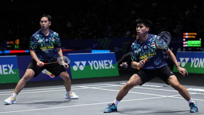 Sabar/Reza Kalahkan Unggulan China di All England 2025.