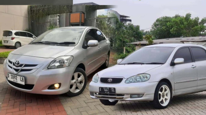 Toyota Vios 2008 vs Altis 2002.