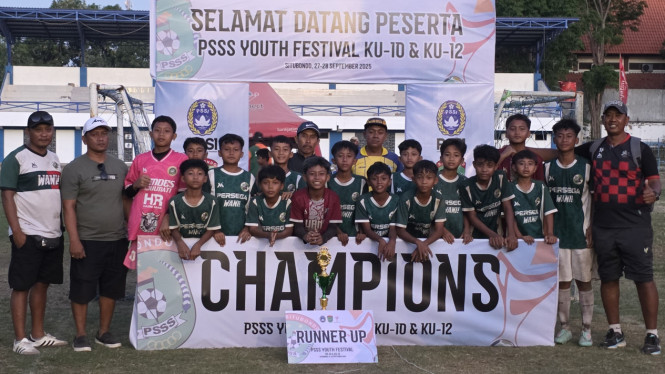 Persega U12 juara Runner up PSSS Youth Festival KU10 & KU12