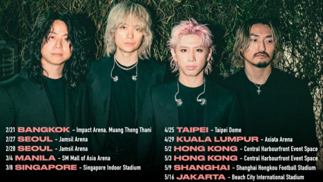 One Ok Rock umumkan tur Asia mereka, ada Indonesia!