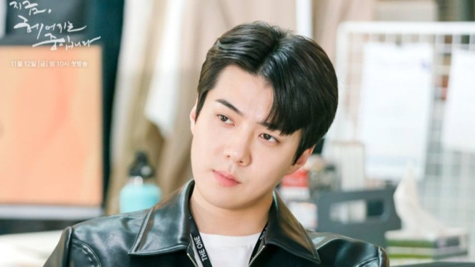 Still cut photo Oh Sehun dalam drama "Now, We Are Breaking Up"