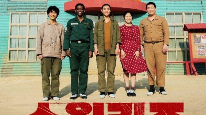 Poster film "Swing Kids (2018)" bersama para cast utama