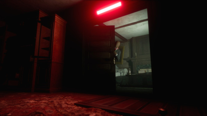 suasana horor imersif dalam game 'She is Leaving'