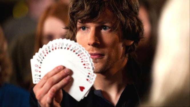 Jesse Eisenberg dalam film Now You See Me