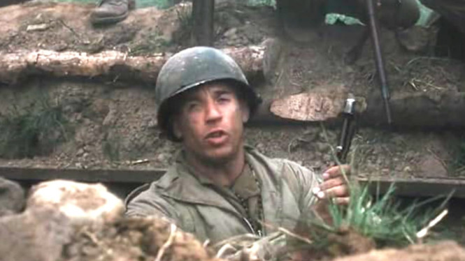 Vin Diesel dalam film Saving Private Ryan