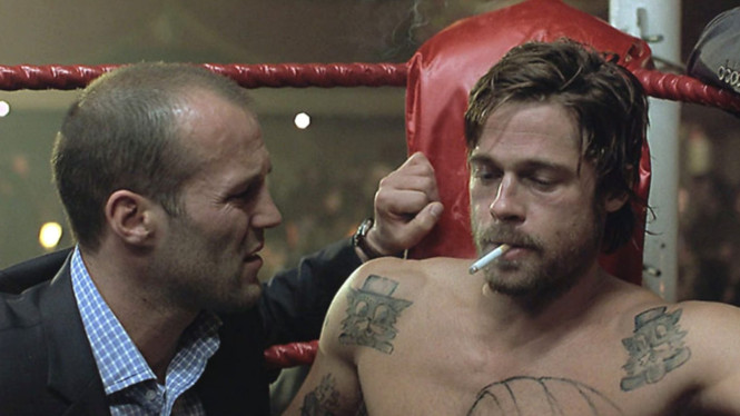 Brad Pitt dan Jason Statham dalam Film Snatch