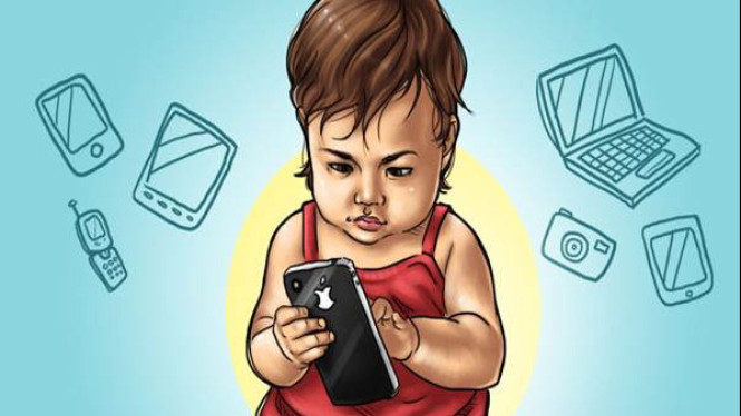 Balita Bermain Gadget
