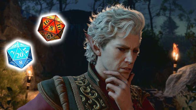 Mekanisme lempar dadu di Baldur's Gate 3
