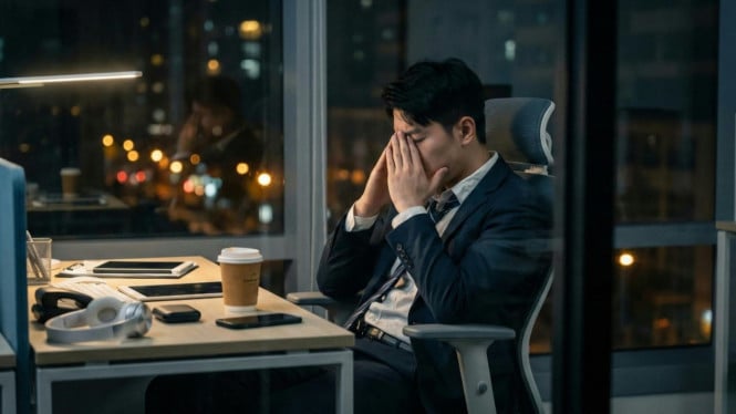 Tampak orang sedang Burnout tapi ingin produktif