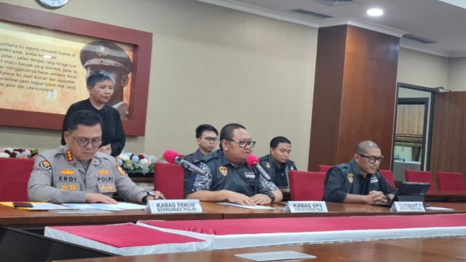 Kabag Ops Kortastipidkor Polri dalam Keterangan Pers