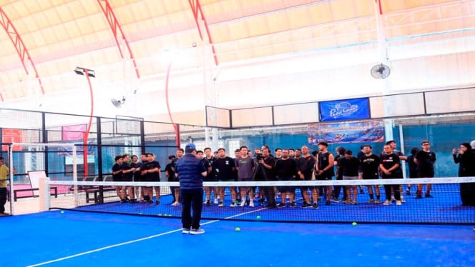 Perwakilan Polri dan Jurnalis dalam Padel Bhayangkara Cup 2026