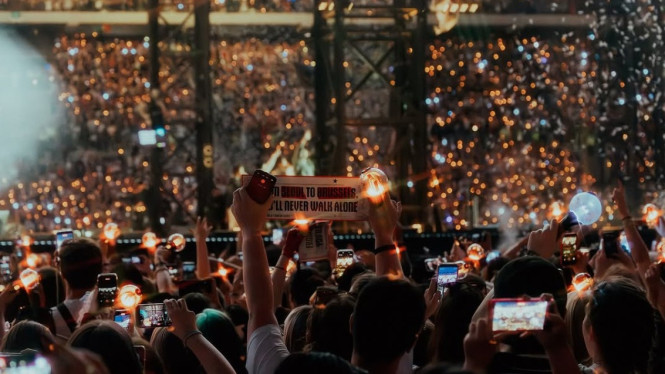 Suasana BTS World Tour 'ARIRANG' di Brussels