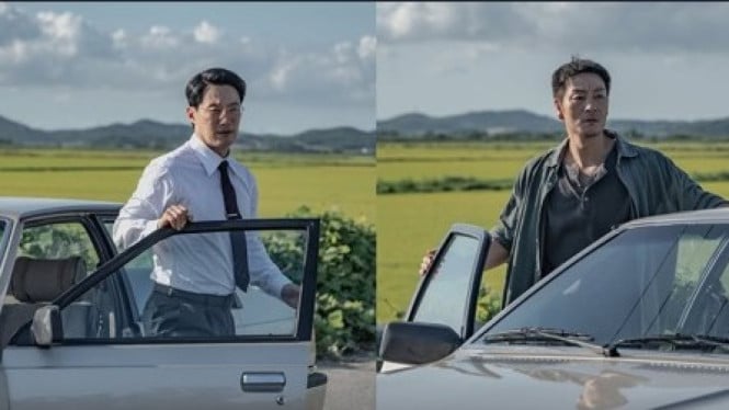 Park Hae Soo dan Lee Hee Joon dalam cuplikan drama thriller The Scarecrow.