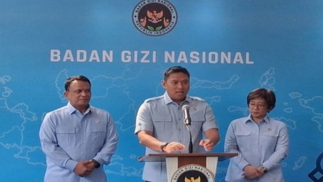 Kepala BGN, Sudaryono dalam Konferensi Pers di Jakarta