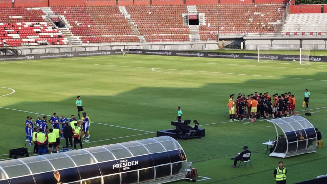 Laga semifinal Piala Presiden 2026 di Stadion I Wayan Dipta, Kabupaten Gianyar, Bali