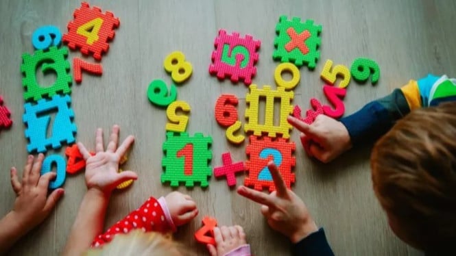 Belajar menghitung pada anak