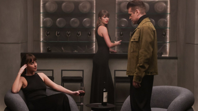 Taylor Swift, Dakota Johnson, dan Colin Farrell dalam MV Patient Zero