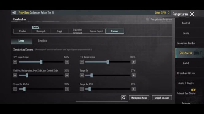 Setting Sensitivitas PUBG Mobile Pro Player 2025, Anti Recoil dan Headshot Mulu!