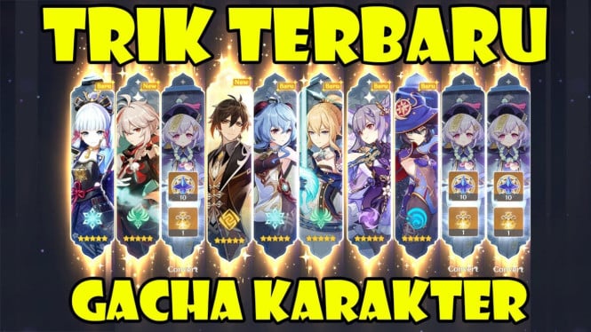 Tips Gacha di Genshin Impact agar Dapat Karakter Impian, Dijamin Berhasil!