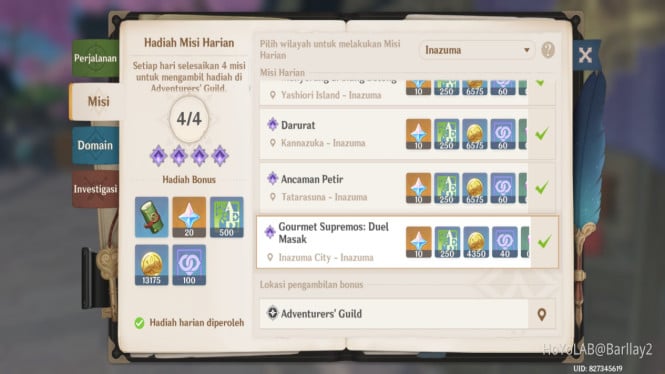 7 Misi Harian Genshin Impact yang Wajib Diselesaikan untuk Dapat Banyak Primogem!