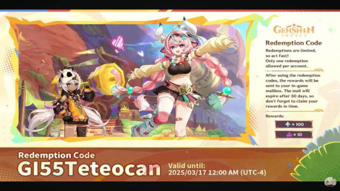 Cara Klaim Kode Redeem Genshin Impact dengan Mudah, Pemula Wajib Tahu!