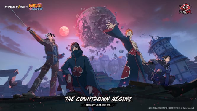 Free Fire x Naruto Shippuden Chapter 2 Resmi Hadir! Catat Tanggal dan Kejutan Hadiah