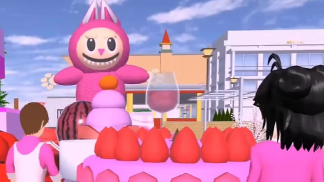 Kisah Horor di Sakura School Simulator: Fakta Labubu Pink yang Bikin Merinding!