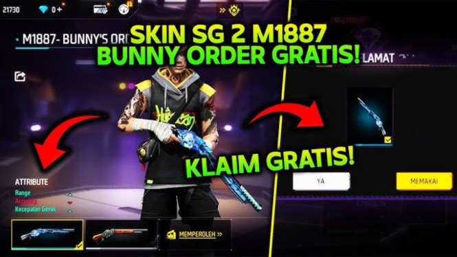 6 Cara Mudah Mendapatkan Skin Gratis di Free Fire, Tanpa Top Up