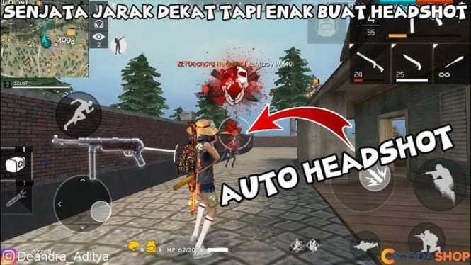 Senjata Jarak Dekat Free Fire Terbaik untuk Pertarungan Cepat, Auto Headshot!