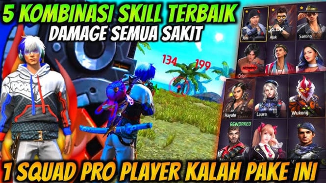 5 Kombinasi Skill Karakter Free Fire Paling OP Buat Push Rank
