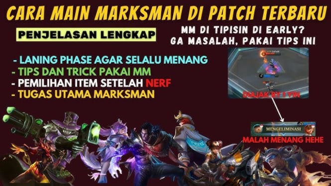 Cara Main Mobile Legends Role Marksman agar Savage Mudah Didapat