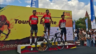 Tour De EnTeTe Etape Kedelapan Ngada Disambut dengan Tarian Ja'i Massal