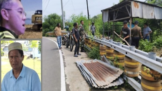 Diduga Dilakukan oleh Santosa Kadiman, Pondok di Lahan 1 H Milik Kusyani Dibongkar Paksa dan Diduduki, Dikawal Oknum TNI
