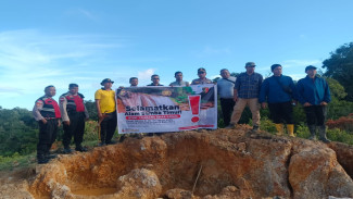 Polres Sumba Timur Tertibkan Tambang Emas Ilegal