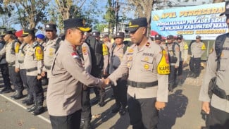 Polres Manggarai Barat Gelar Apel Pergeseran Pasukan, 524 Personel Kawal Pilkades Serentak 2026