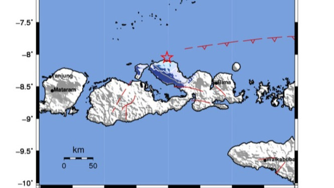 Gempa Guncang Dompu, Terasa hingga ke Bima