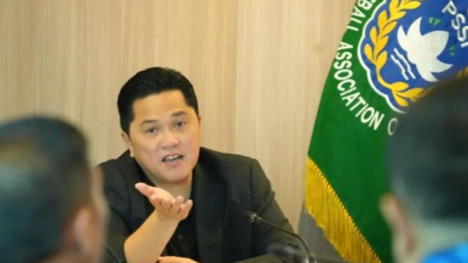 Erick Thohir sedang pertemuan