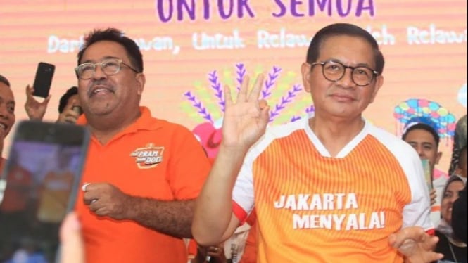 Rano Karno dan Pramono Anung