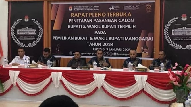 Rapat pleno penetapan pasangan calon bupati dan wakil bupati Manggarai tahun 2024