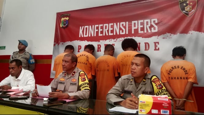 Polres Ende Konpres Penangkapan Pengedar Narkoba