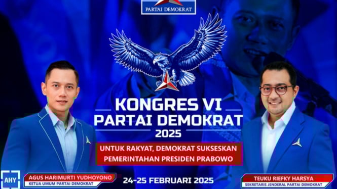 Flyer Kongres VI Partai Demokrat 2025