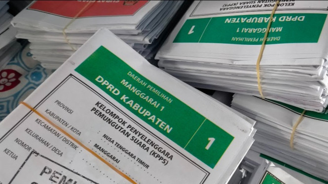 Surat suara Pemilu 2024
