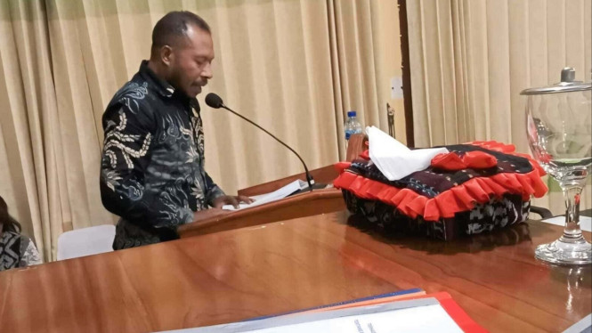 Ketua Fraksi Gerindra DPRD Nagekeo, Walterius Meka
