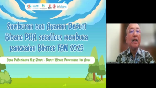 Banner Lokakarya Gathering Anak Nasional (FAN) 2025.