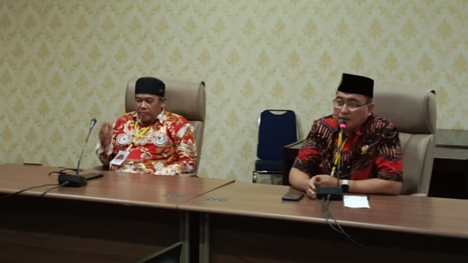 Jarot Cahyadi Ketua DPC Abpednas Kabupaten Nganjuk (kanan)