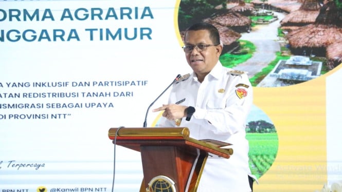 Gubernur NTT, Melki Laka Lena, membuka Rapat Koordinasi Awal Gugus Tugas Reforma Agraria (GTRA) Tahun 2025.