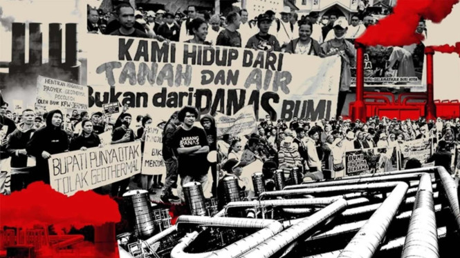 Gerakan koalisi masyarakat Flores-Lembata tolak eksploitasi geothermal.