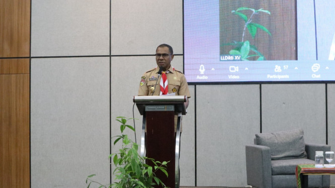 Wakil Gubernur NTT, Johni Asadoma, membuka Rapat Koordinasi Kosabangsa dan Kuliah Kerja Nyata (KKN) Tematik Gerakan NTT Tuntas Stunting dan Kemiskinan (Gentaskin) Tahun 2025.